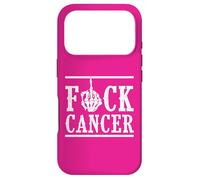 Fuck Cancer Doigt d'honneur Squelette Cancer Survivant Coque pour iPhone 17 Pro