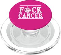 Fuck Cancer Doigt d'honneur Squelette Cancer Survivant PopSockets PopGrip pour MagSafe