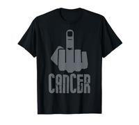 Fuck Cancer Doigt du majeur Gris subtil T-Shirt