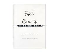 Fuck Cancer Morse Code Bracelet, Fuck Cancer Bracelet, Cancer Survivor Bracelet, Strength Inspirational Morse Code Bracelet, Cancer Care Gifts for Women Mom Wife Friends (#01)