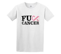 Fuck Cancer T-Shirt Mens White Unisex Tees Shirt XL