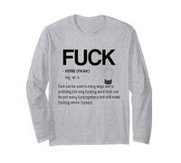Fuck Definition Tee Fuck You T-Shirt pour Homme Manche Longue