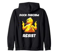 Fuck Fascism Protest Sign F Fascism Duck Anti Fascism Resist Sweat à Capuche