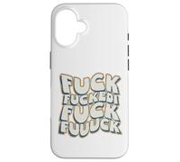Fuck Fuckedi Fuuuck Vintage Retro Wavy Graffiti Art Coque pour iPhone 16