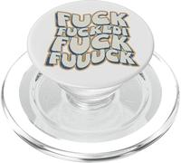 Fuck Fuckedi Fuuuck Vintage Retro Wavy Graffiti Art PopSockets PopGrip pour MagSafe