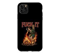 Fuck It - Sorcière brûlant sur Le bûcher Cigarette Dark Coque pour iPhone 11 Pro Max