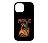 Fuck It - Sorcière brûlant sur Le bûcher Cigarette Dark Coque pour iPhone 12 Mini