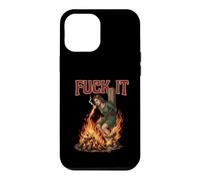Fuck It - Sorcière brûlant sur Le bûcher Cigarette Dark Coque pour iPhone 12 Pro Max