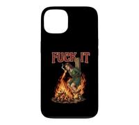 Fuck It - Sorcière brûlant sur Le bûcher Cigarette Dark Coque pour iPhone 13