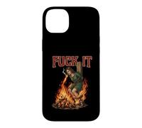 Fuck It - Sorcière brûlant sur Le bûcher Cigarette Dark Coque pour iPhone 14 Plus