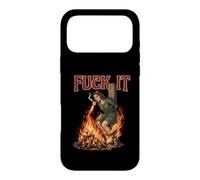 Fuck It - Sorcière brûlant sur Le bûcher Cigarette Dark Coque pour iPhone 17 Pro Max