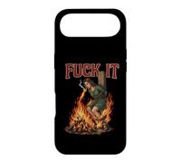 Fuck It - Sorcière brûlant sur Le bûcher Cigarette Dark Coque pour iPhone Air