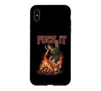 Fuck It - Sorcière brûlant sur Le bûcher Cigarette Dark Coque pour iPhone XS Max