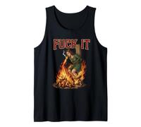 Fuck It - Sorcière brûlant sur Le bûcher Cigarette Dark Débardeur