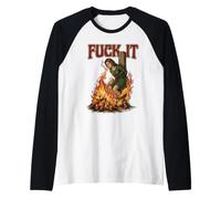 Fuck It - Sorcière brûlant sur Le bûcher Cigarette Dark Manche Raglan