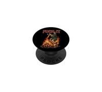 Fuck It - Sorcière brûlant sur Le bûcher Cigarette Dark PopSockets PopGrip Adhésif