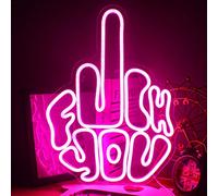 Fuck You Geste Enseignes au Néon pour mur Néons LED Rose Applique Murale Néon USB Applique Murale Néon USB pour la Décoration de la Zone de Jeu Pub Fête Chambre