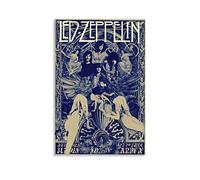 Fucoming Poster rétro rétro du groupe LED Zeppelin - Impression sur toile à suspendre - Pour chambre à coucher, salon - 30 x 45 cm