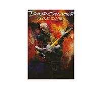 Fucoming Poster vintage David Gilmour Live 2015 - Impression sur toile à suspendre - Art esthétique - Décoration murale pour chambre à coucher - 20 x 30 cm