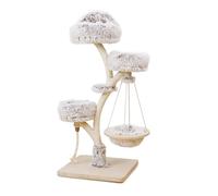 Fudajo Arbre à chat design 130cm Forme de branche Peluche Sisal Grattage Hamac