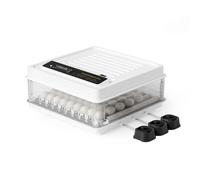 Fudajo Couveuse poussin automatique - 4110 W - pour 64 œufs - Système humidification Mire-œuf et à Retournement automatique - Incub