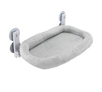 Fudajo Hamac pour Chat à Fixer à la fenêtre 30 x 52 cm Gris Clair, lit pour Chat en hamac jusqu'à 10 kg, Couchage à Fixer à la fenêtre, Solution de Couchage Peu encombrante avec ventouses