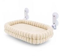 Fudajo Hamac pour chat pour fenêtre 30 x 60 cm, beige