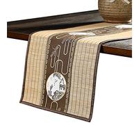 FUDANLI Chemin de Table Style Japonais Chemins de Table À Motifs, Tissés À La Main Tapis de Café Enroulable en Bambou pour Restaurant/Salon de Thé, Large 30cm 40cm (Size : 30x120cm/11.8x47.2in)