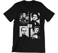 FUDAO De&PE&Che M&ode Band Poster Printed Men T-Shirt Black 3XL