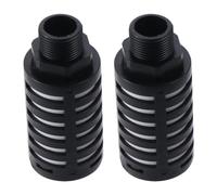 Fudeshe Air Silence Lot de 2 raccords en plastique 1,9 cm NPT solénoïde pneumatique électrovanne pneumatique Noir