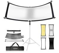 FUDESY Réflecteur de lumière/diffuseur à clapet pour Photographie et Studio Photo avec réflecteurs Noir/argenté/Blanc/doré 67 x 61 cm