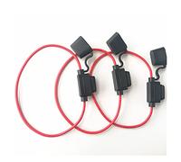 FUDGIO Fusible 3 pièces/lot Porte-fusible en Ligne de Lame Automobile étanche avec Petit Faisceau de câbles de fusible et 1 6AWG.