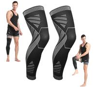FUDGIO Manchon de compression pour jambe complète Flytex, manchons de compression pour genoux Flytex, manchons de compression Flytex V2 pour genoux et jambes, manchons de compression (M)