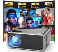 FUDONI Projecteur avec WiFi et Bluetooth 4K pris en charge, projecteurs de films extérieurs améliorés natif 1080p FHD 12000L, proyecteur vidéo pour home cinéma, compatible avec HDMI/USB/iOS/Android