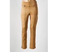 fuego woman pantalons femme de couleur beige