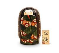 fuei, original japonais Kokeshi poupée en bois sculpté à la main peint à la main Art. De Poupée - Le Japon pour servir de décoration, porte-bonheur, talisman. Cadeau Force des Poésie, 25 cm