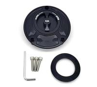 Fuel Capuchon Couvercle Bouchon Réservoir Carburant CNC Pour Moto Pour Yamaha YZF R6 R6S R1 R25 R15 Fazer FZ1 FZ6 FZ6R FJR1300 TT600E TT600E TT600S FZ1000 FAZER(Black and Black)