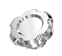 Fuel Capuchon Couvercle De Bouchon De Réservoir De Carburant Pour Harley 1200 Forty Eight XL1200X 2010-2015 Fat Bob FXDF 09-10 Street Bob FXDB 07-09(Chrome)