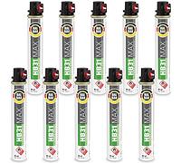 Fuel Cell HB31 Lot de 10 cartouches de gaz de rechange pour cloueur avec anneau rouge 165 mm 80 ml