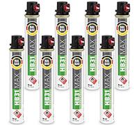 Fuel Cell HB31 Lot de 8 cartouches de gaz de rechange pour cloueur avec anneau rouge 165 mm 80 ml