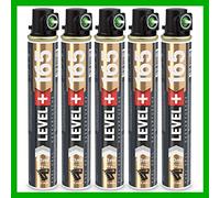 Fuel Cell RM165 Lot de 5 cartouches de gaz de rechange pour cloueur 165 mm avec anneau vert 80 ml 40 g Ø 32