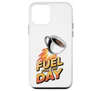 Fuel for The Day Sleepy Fatigué Humour Funny Coffee Lover Coque pour iPhone 12 Mini