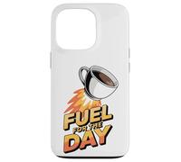 Fuel for The Day Sleepy Fatigué Humour Funny Coffee Lover Coque pour iPhone 13 Pro