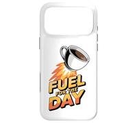 Fuel for The Day Sleepy Fatigué Humour Funny Coffee Lover Coque pour iPhone 17 Pro Max