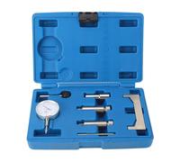 Fuel Injection Pump Timing Gauge 7 pcs en acier pour moteurs et turbodiesel - Réglage précis de la pompe injection, adaptateurs multiples, étui robuste de rangement