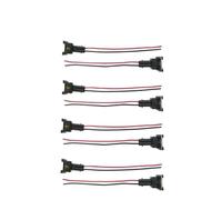 Fuel Injector Connecteur d'injecteur de carburant EV1 étanche, compatible avec Bosch 440cc, 650cc, 850cc, 1000cc, avec broche et fil(8pcs)