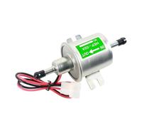 fuel pump assemblies Pompe à carburant électrique universelle 12 V 24 V, basse pression, boulon de fixation, fil, essence diesel HEP-02A, pour carburateur de voiture, VTT Pompe Diesel(12V Silver)