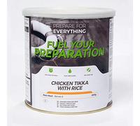 Fuel Your Preparation - Poitrine de poulet, riz et sauce épicée Tikka curry - 8 portions - 800 g | Conservation 25 Ans |