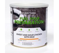 Fuel Your Preparation - Repas Lyophilisé Complet - Poulet Aigre-Doux au Riz - 800 g (8 Portions) | Conservation 25 Ans |
