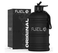 Fuel24 Carafe - Bouteille d'eau de 2,2 litres - Matériau flexible extra résistant - Résistant aux chutes, bouchon anti-pop ou paille - Grande bouteille de sport de 2,2 L, sans BPA